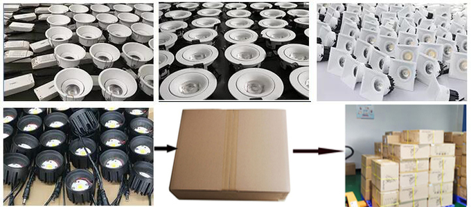引込められた点のdownlight、tiltable調節可能な5Watt/7Watt排気切替器83mm LEDの点ライト4