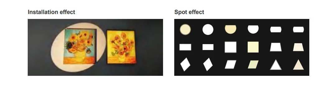 LED形状可 Track Spot Light Framing Projector モダン美術館展 ズーム可能 フリー形状可 コンタースポットライト 12