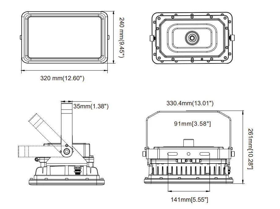 LED 防爆ライト アテックス 認定 高性能 ADC12 アルミ 住宅 ゾーン 1 ゾーン 2 LNG ガス ステーション 石油産業 5