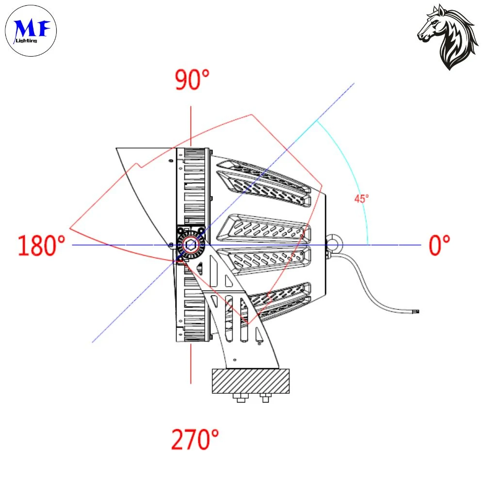 デイムブルアウトドアLED洪水ライト 500W IP65 5年保証 3000K/40000/5000K/6000K 高照明 2