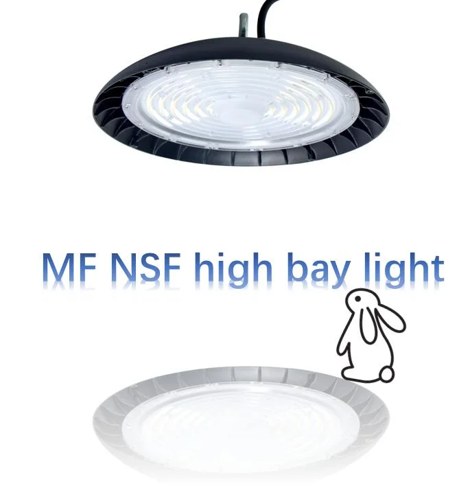 NSF CE UFO LED ハイベイライト 100W スムーズボディ アンチダスト デザイン 清潔性 食品・飲料産業 1