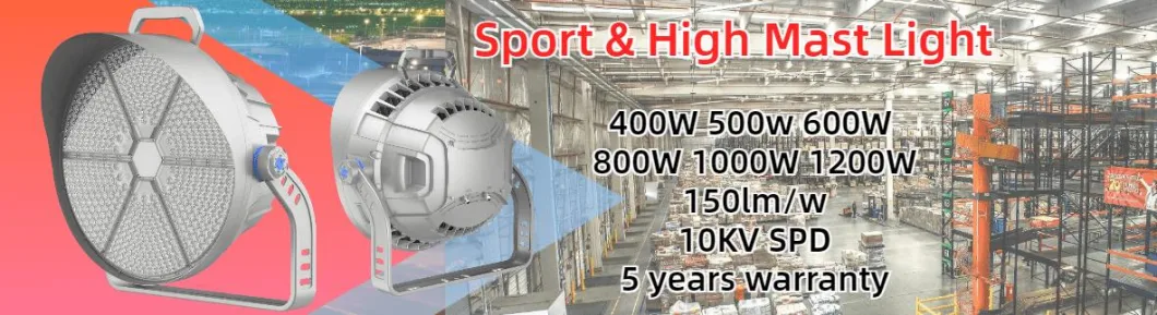 1200W 1000W 800W 600W 400W LED 洪水照明 LED ハイマスト IP66 高功率 レースコース ゴルフ スポーツ フィールド 0