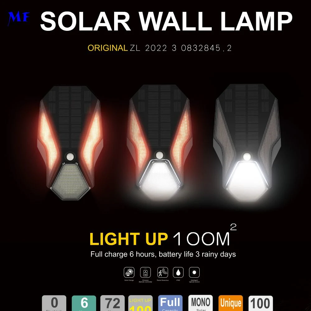 屋外照明 警備照明 庭灯 防水 IP65 CE RoHS 良質 太陽光照明 屋外 LED 夕暮れから夜明けまで 0