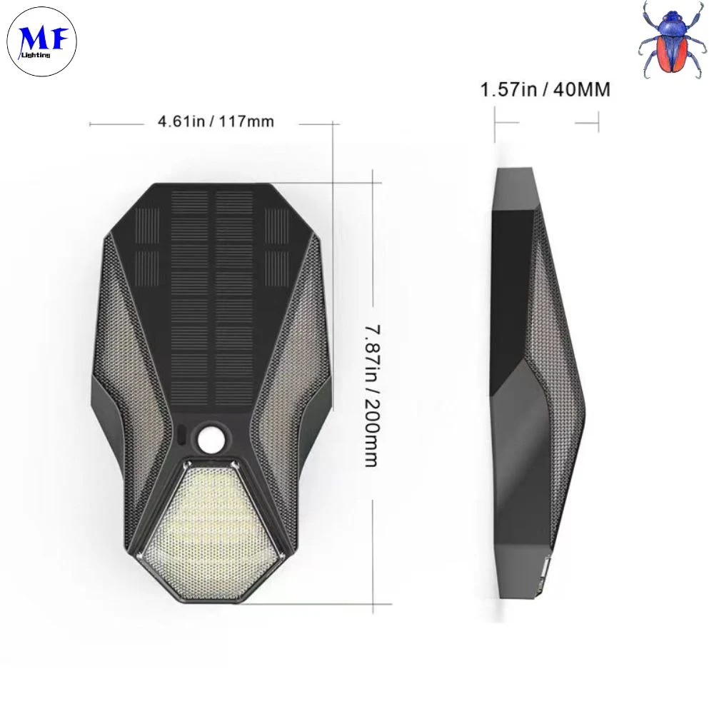 屋外照明 警備照明 庭灯 防水 IP65 CE RoHS 良質 太陽光照明 屋外 LED 夕暮れから夜明けまで 11