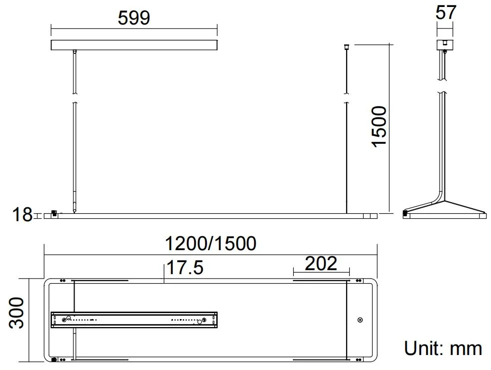 ダリ ディムブル LED ペンダントランプ LED パネル ライト ハンキング 商用 住宅 高級級 アンチ・ブレア 4FT 5FT 50W 60W 9