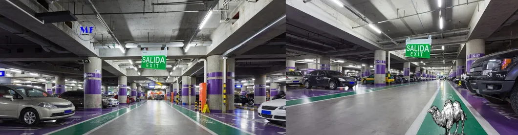 耐久性のあるLED非常灯出口サイン照明器具、防火避難工場駐車場公共の場所 3