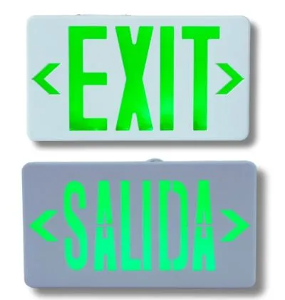 リチャージ可能なLED出口標識 非常用灯 ショッピングモール スーパーマーケット 空港 オフィス 工場 12