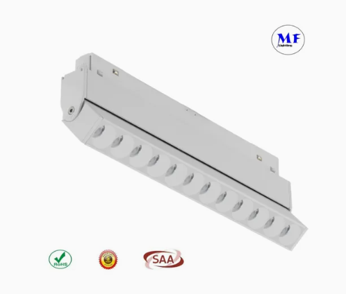 LEDトラック 線形ライト Ra 90+ プラスチック小売工業 黒白 スーパーマーケット 磁気形状のワークショップ ショップ 1