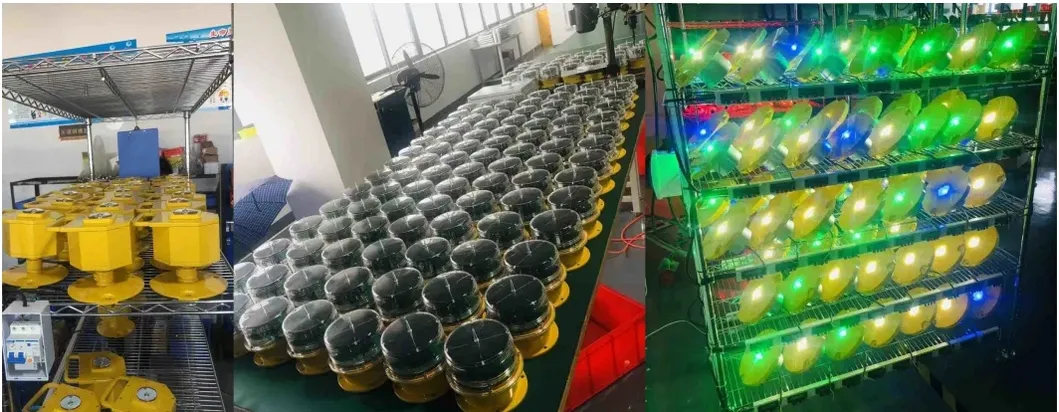 LED航空障害灯 IP66防水 赤白ダブルヘッド 内蔵フォトセル 航空機障害警告灯 LED低強度 5