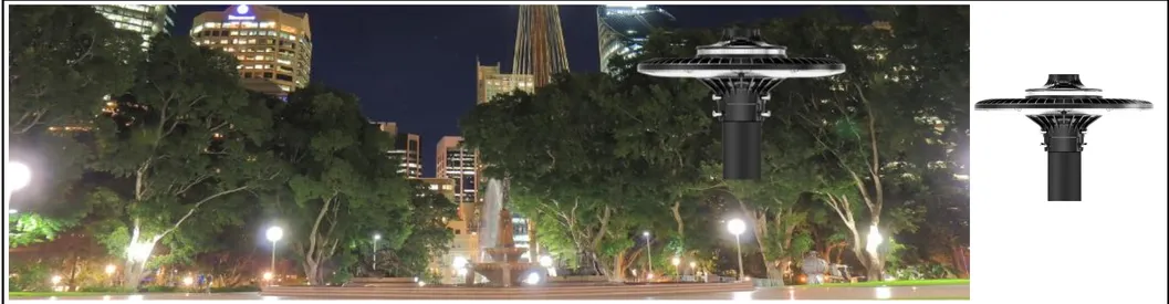 省エネLEDガーデンポストライトポールエリアライト 140lm/W スマートチューニング 200W 高速道路休憩所 スポーツ複合施設 ウォーターフロント遊歩道 0