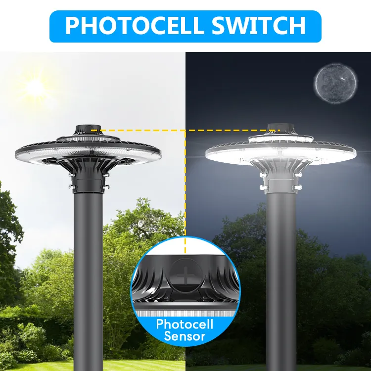 省エネLEDガーデンポストライトポールエリアライト 140lm/W スマートチューニング 200W 高速道路休憩所 スポーツ複合施設 ウォーターフロント遊歩道 13