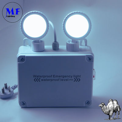 IP65 Waterproof Indoor Outdoor Battery 3hours 24hours Long Duration Wall Ceiling Hanging Mount White Green Exit Sign LED Emergency Light For Hotel Office