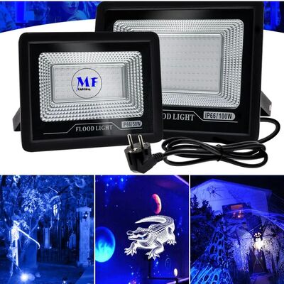 3-Second Fast Curing IP66 Waterproof 395nm UVA 100W Ultra-Thin Adjustable Silent Efficient Heat Entertainment Dissipation UV Party Light for Industrial Curing