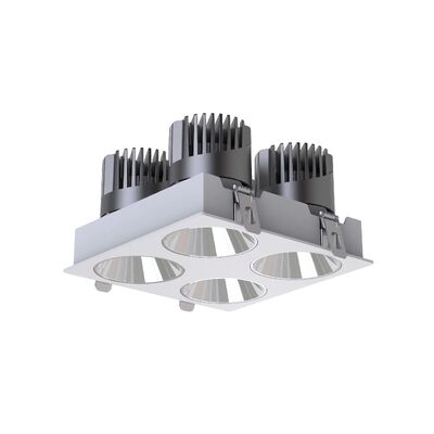 Factory Price Frameless Four-Head Anti-Glare Light, IP20 LED Down Light Dimmable Triac 0-10V Dali-2 Dt6 Dt8 Spot Light