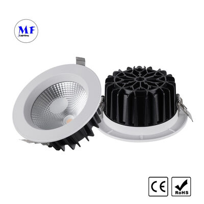 Factory Price COB LED Recessed Downlight 30W Triac 0-10V Dali-2 Dt6 Dt8 Dimmable Tuya Zigbee Tuya WiFi Smart Control Ugr<19 Die-Cast Aluminum Ceiling Down Light
