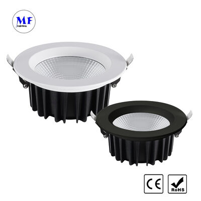 Factory Price COB LED Recessed Downlight 30W Triac 0-10V Dali-2 Dt6 Dt8 Dimmable Tuya Zigbee Tuya WiFi Smart Control Ugr<19 Die-Cast Aluminum Ceiling Down Light