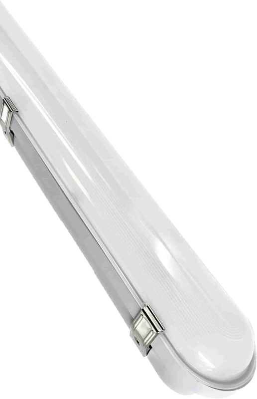 Warehouse Tri Proof Light Anti Glare Solid Ip65 Waterproof Decorative Slats Plastic Led Tri-Proof Light Fixture