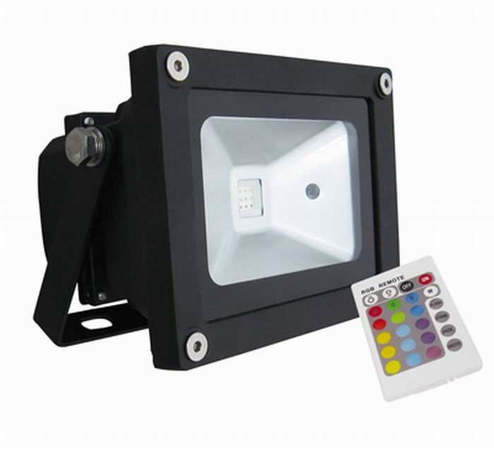 Outdoor RGB Waterproof LED Flood Light , 90 Ra 120° Industry Flood Light