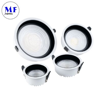 Recessed Ceiling Light，Anti-Glare SMD LED Downlight 7W10W20W30W50W60W80W100W, TRIAC/0-10V/DALI-2/DALI DT6 DT8 120° Wide Beam,160LM/W CRI90, with CE RoHs