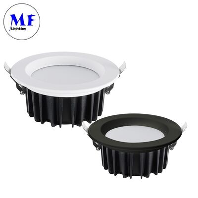 SMD LED ダウンライト、グレア防止 15W Ugr<19、120° 広角ビーム、Triac/0-10V/Dali-2/Tuya Zigbee 調光可能、100lm/W CRI90、AC200-240V、IP40