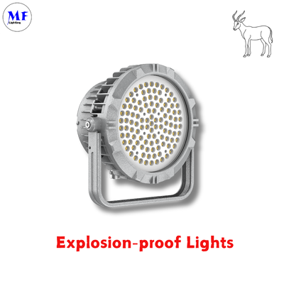 240W LED 防爆 防洪灯 アテックス 認証 IP66 Ik08 耐久性 丸 頑丈 240W LNG 石油 ガス 産業 海洋 プラットフォーム 鉱業 化学 産業