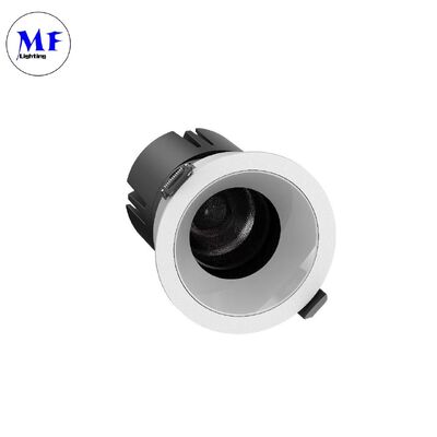 ETLドライバー アンチグレア埋め込み型LEDダウンライト COBチップ 15°/24°/36°/55° ビーム角 110-120LM/W 高ルーメン 5CCT チルト可能シーリングダウンライト