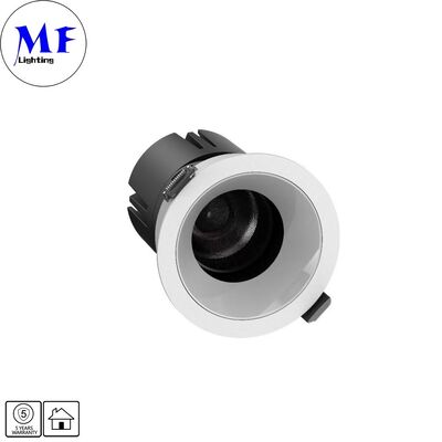 7W LED ダウンライト CRI90 高ルーメン 120lm/W ETLドライバー 110Vac DIP 5CCT調整可能 200-240VACトライアック/0-10V/Dali /dali-2調光可能埋め込み式グレア防止LEDスポットダウンライト（商業スペース用）