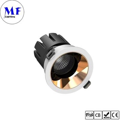 15W LEDダウンライト CRI90 100lm/W UGR<3 ETLドライバー 110Vac DIP 5CCT調整可能な200-240VAC トリアック/0-10V/ダリ 調整可能な反照明 LEDスポットダウンライト